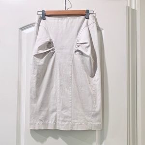 Rene Lezard pencil skirt with ruching, size 34